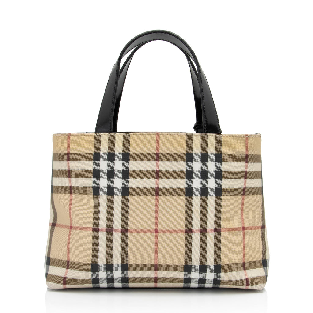 Burberry Nova Check Small Tote (SHF-C8lEws)