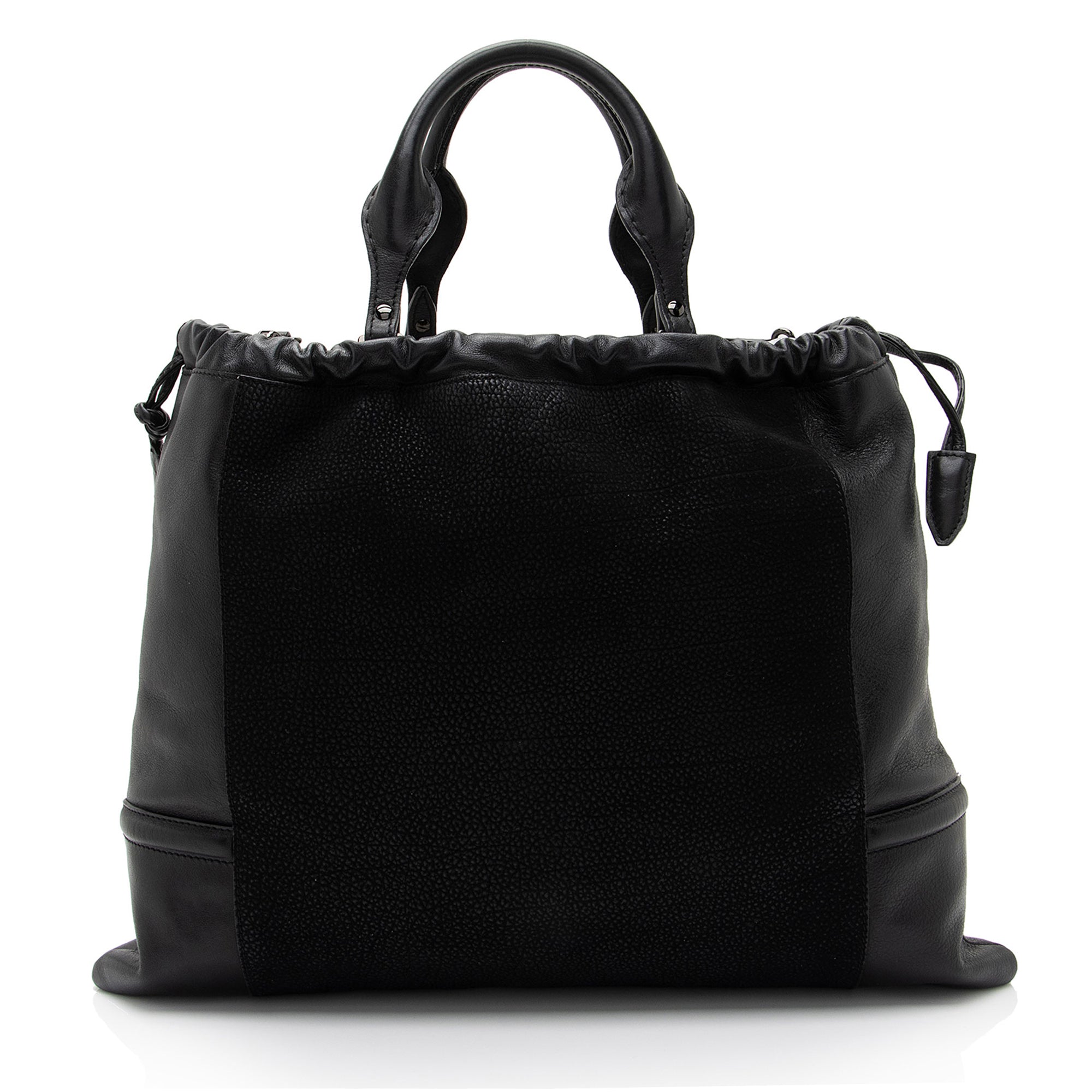 Burberry Nubuck Leather Big Crush Tote (SHF-15KWqp)