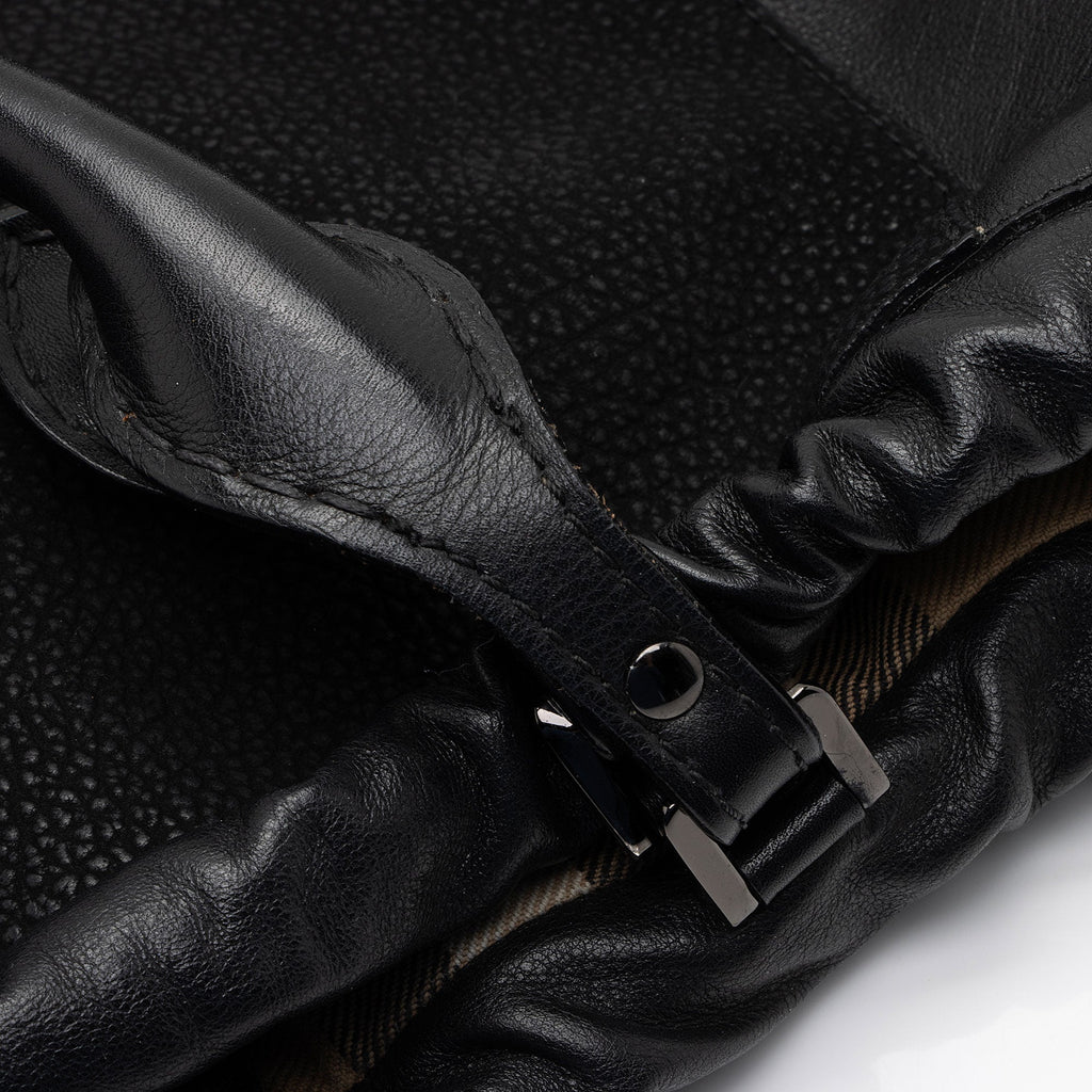 Burberry Nubuck Leather Big Crush Tote (SHF-15KWqp)