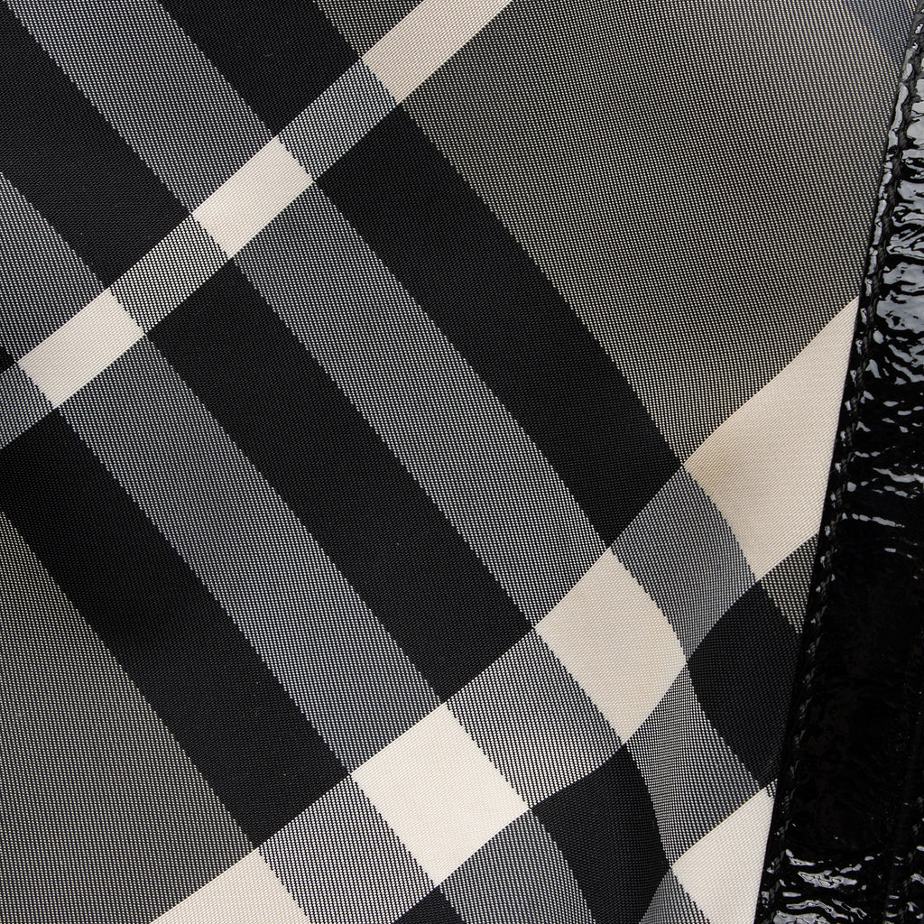 Burberry Nylon Beat Check Lowry Medium Tote (SHF-I5tUwx)
