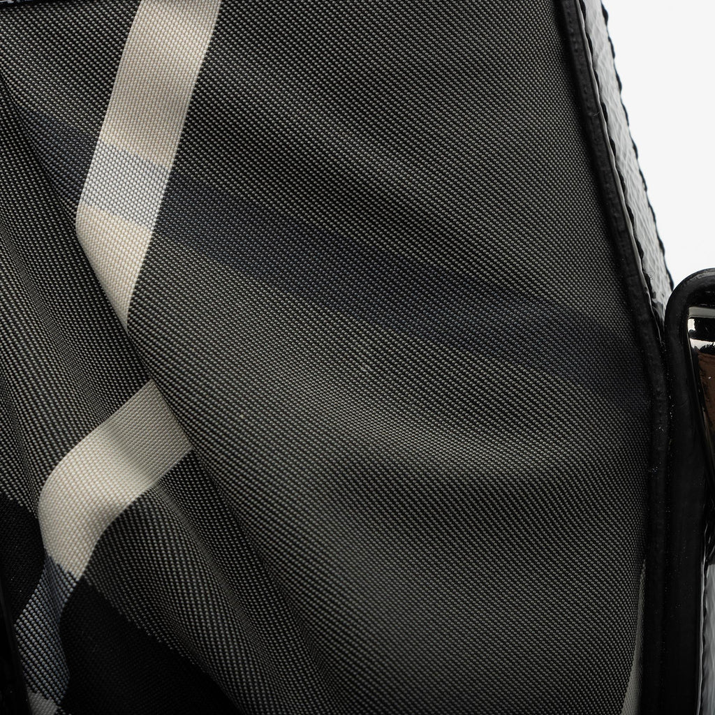 Burberry Nylon Beat Check Lowry Small Tote (SHF-7JwJMZ)