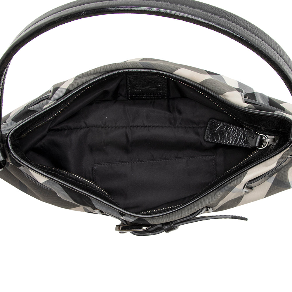 Burberry Nylon Beat Check Shoulder Bag (SHF-21878)