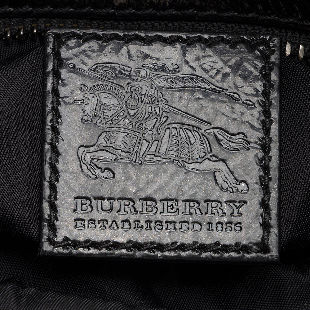 Burberry Nylon Beat Check Shoulder Bag (SHF-21878)
