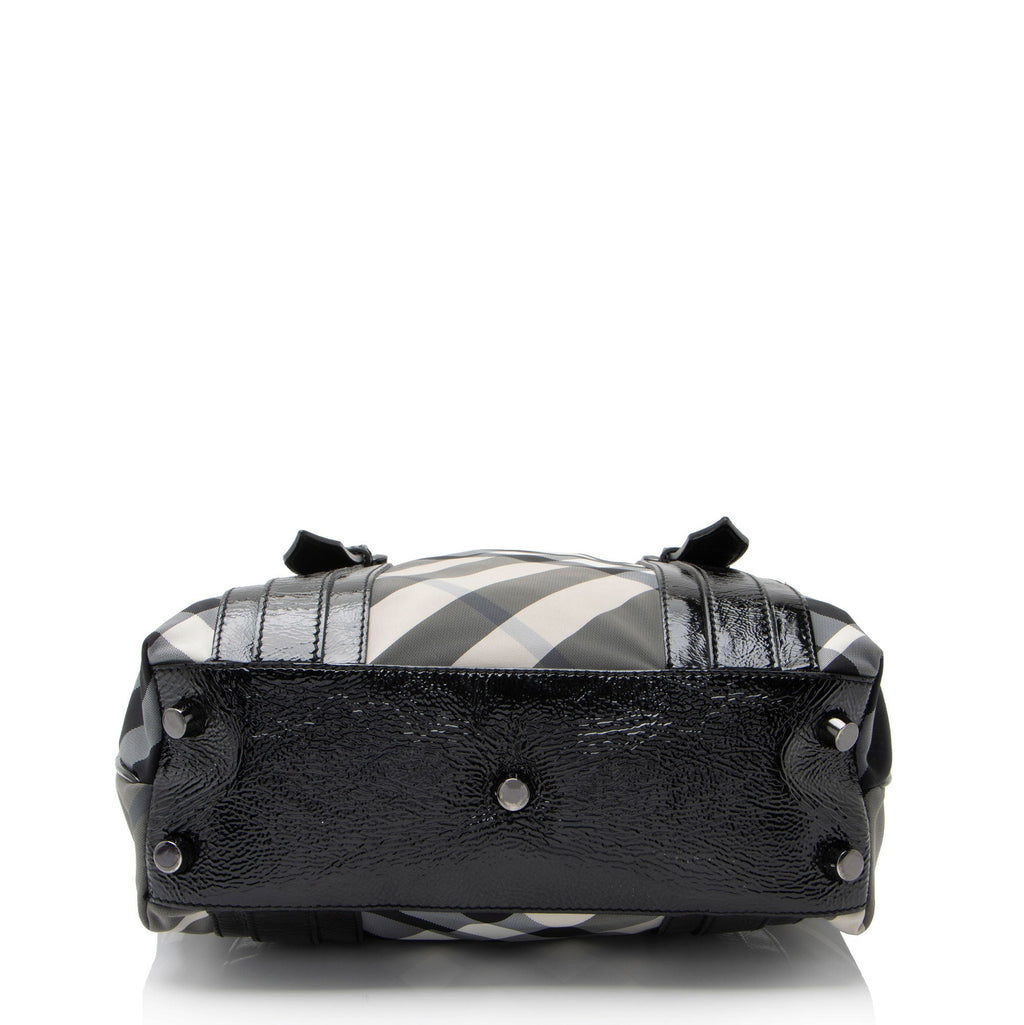 Burberry Nylon Beat Check Victoria Tote