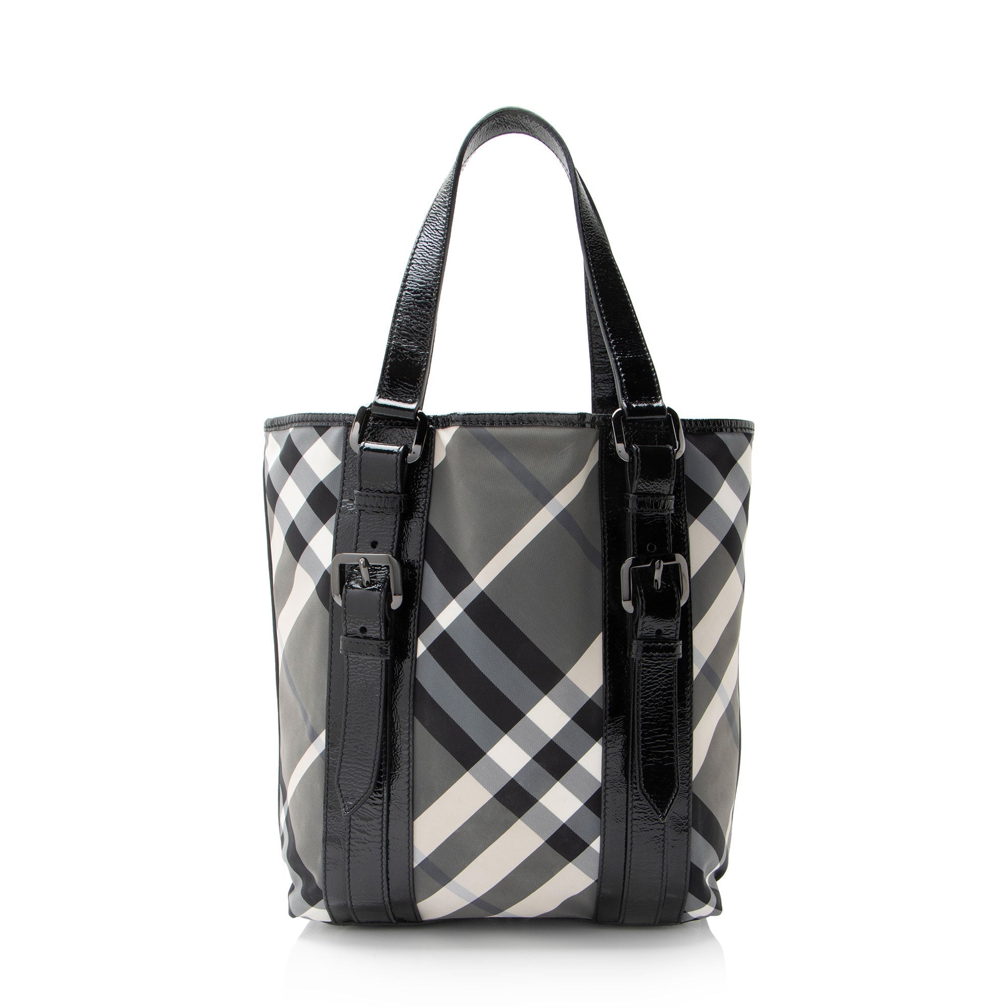 Burberry Nylon Beat Check Victoria Tote