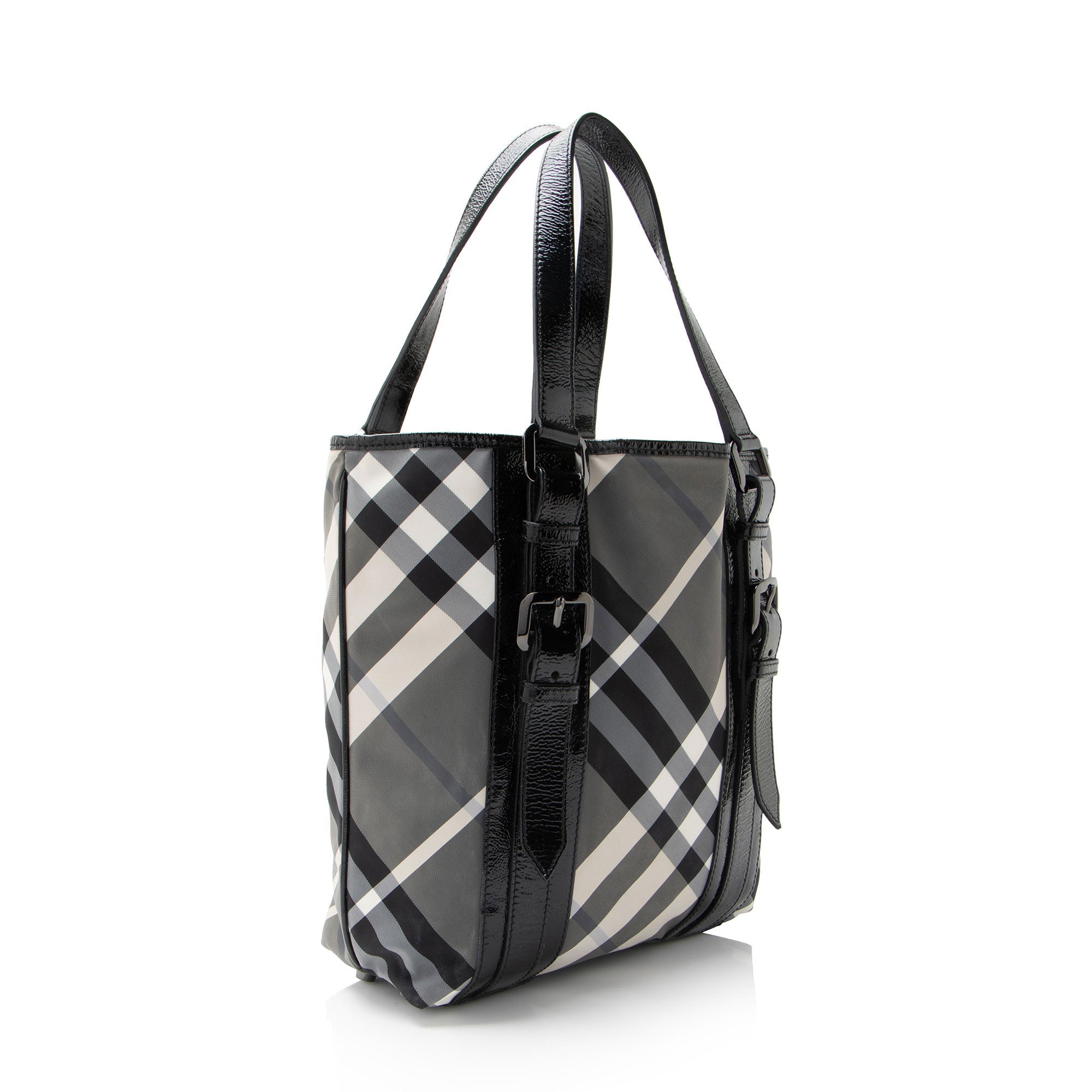 Burberry Nylon Beat Check Victoria Tote