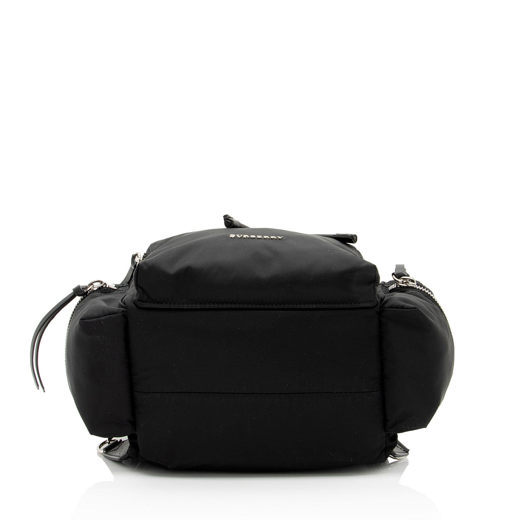 Burberry Nylon Leather Medium Rucksack Backpack (SHF-L8DnLS)