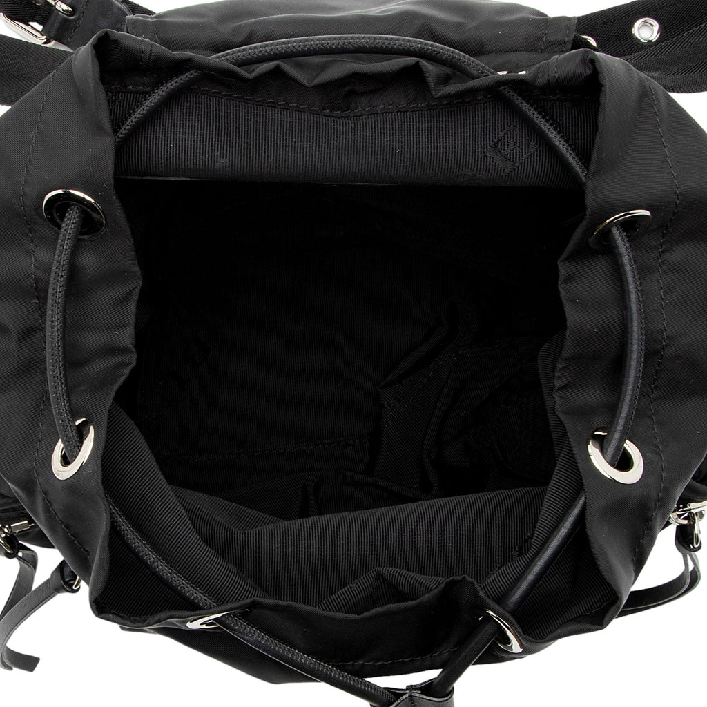Burberry Nylon Leather Medium Rucksack Backpack (SHF-L8DnLS)