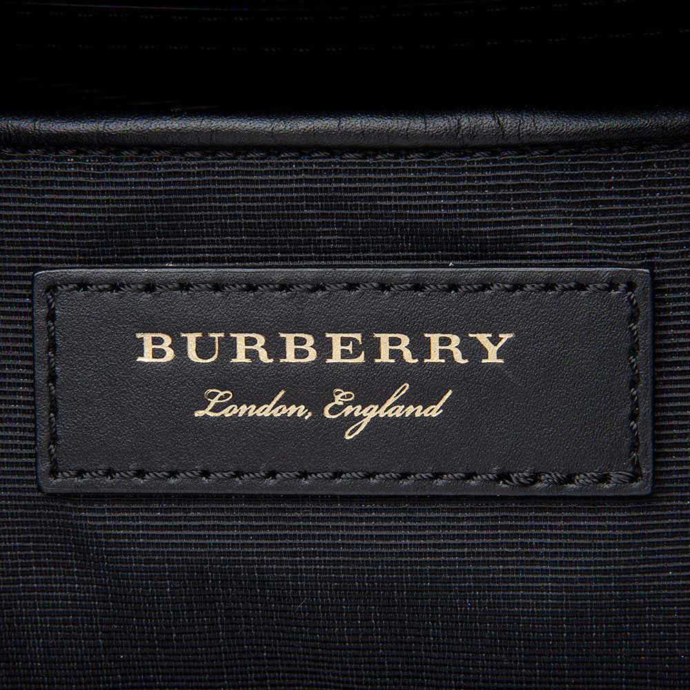 Burberry Nylon Leather Medium Rucksack Backpack (SHF-12368)