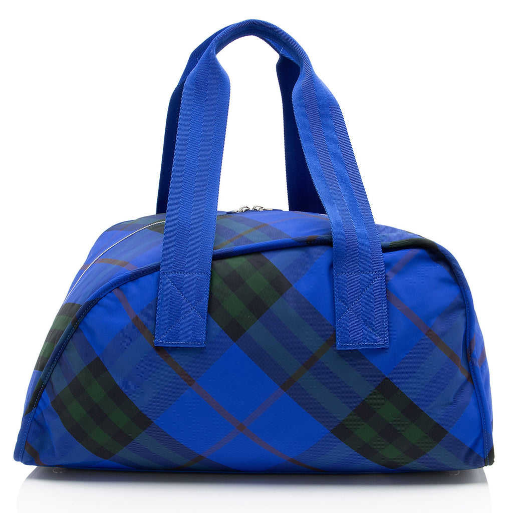 Burberry Nylon Shield Check Duffle