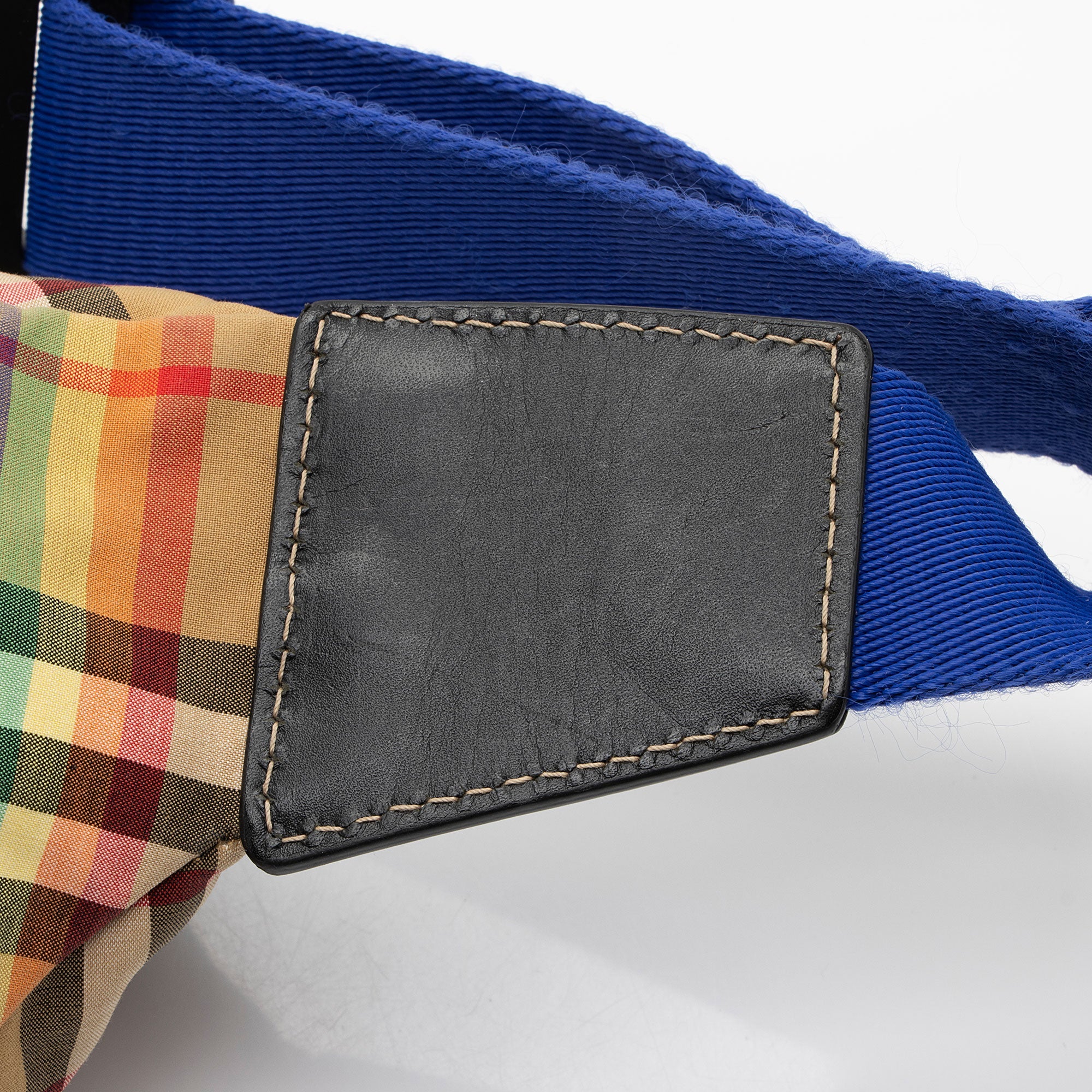 Burberry Nylon Vintage Check Rainbow Medium Belt Bag (SHF-mdTdyP)