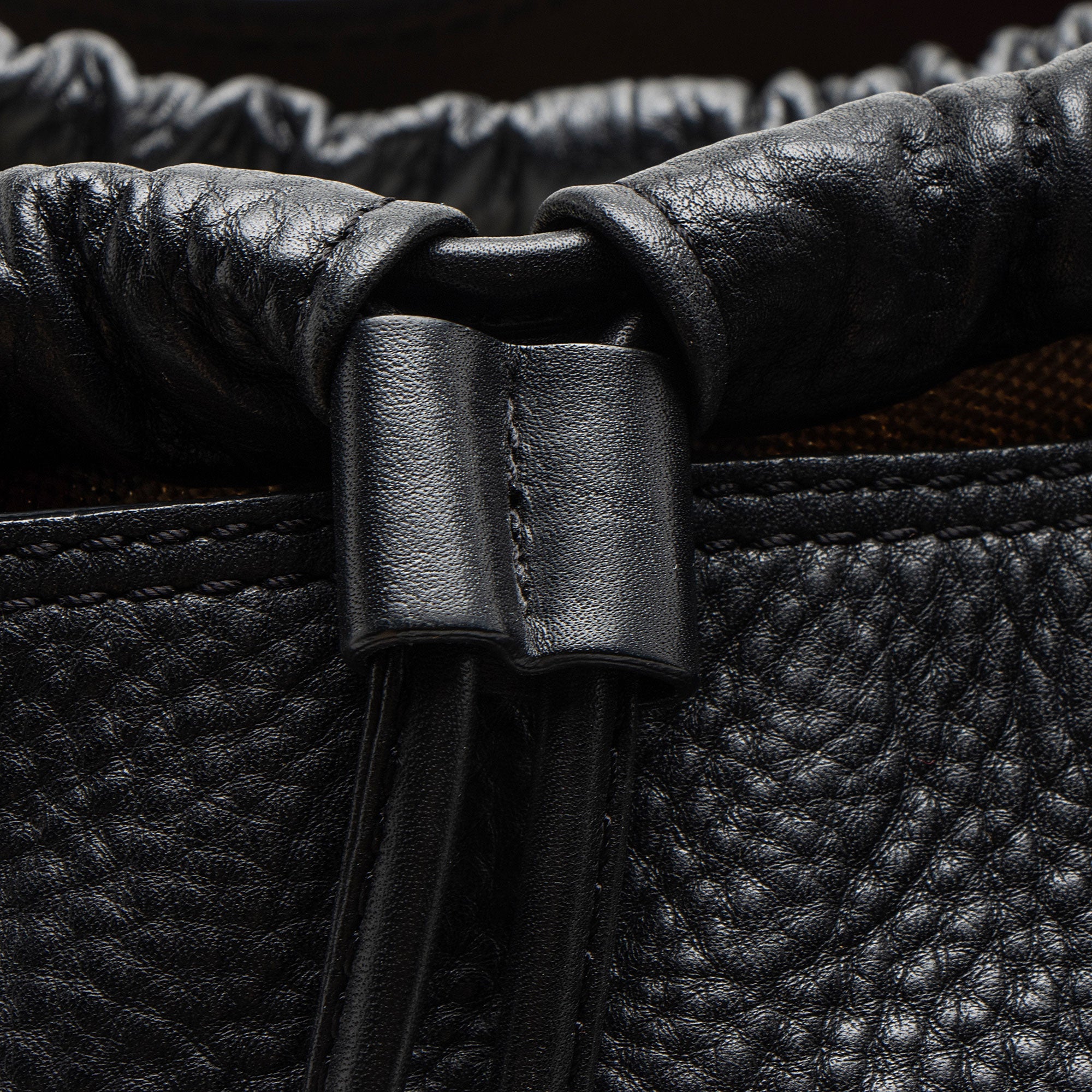 Burberry Pebbled Leather House Check Ashby Medium Hobo