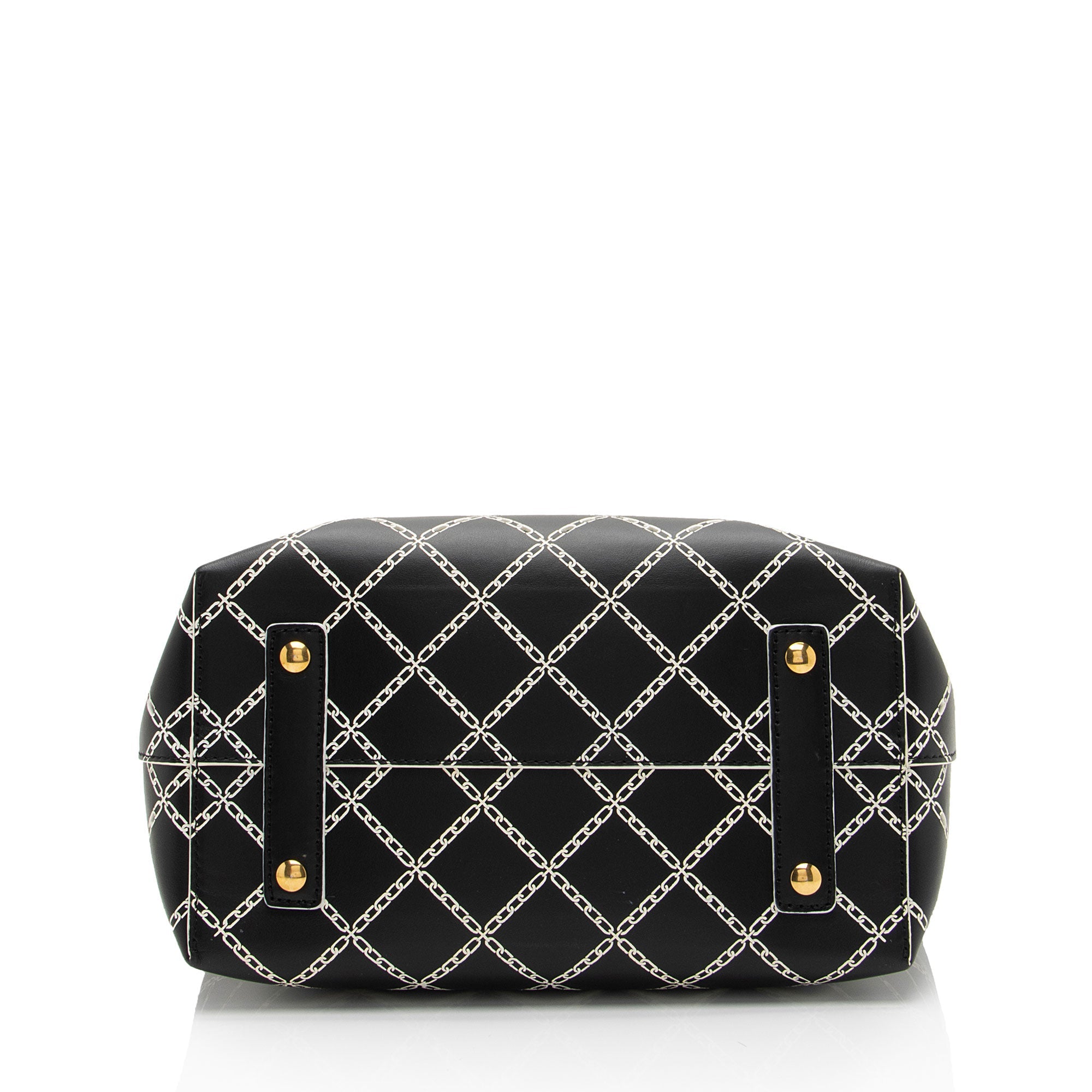 Burberry Perforated Leather Marais Belted Small Tote