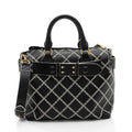 Burberry Perforated Leather Marais Belted Small Tote
