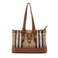 Burberry Quilted House Check Manor Tote (SHF-23520)