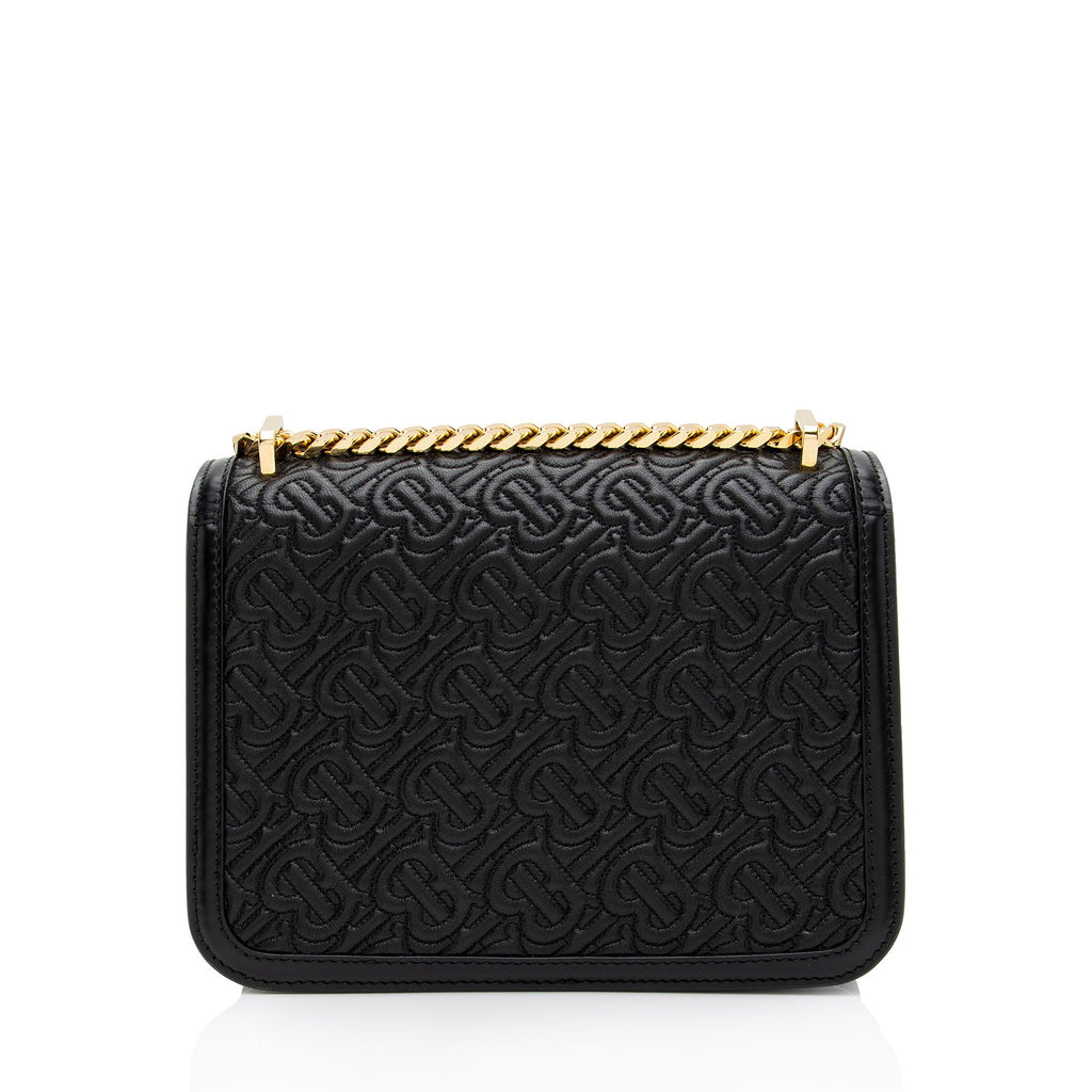 Burberry Quilted Lambskin TB Flap Chain Small Shoulder Bag (SHF-CKbjKv)