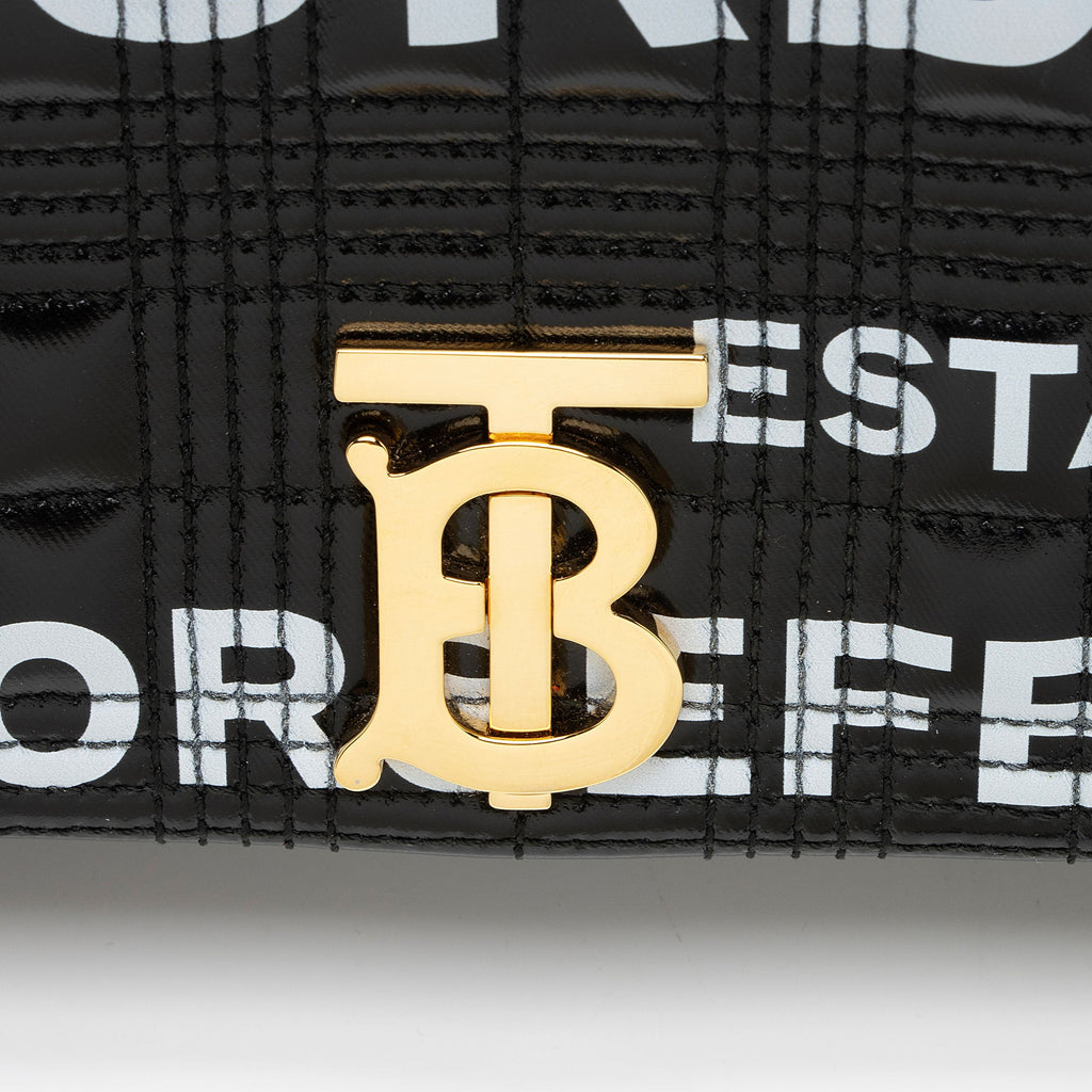 Burberry Quilted Lambskin TB Lola Chain Small Crossbody (SHF-9X7fKN)