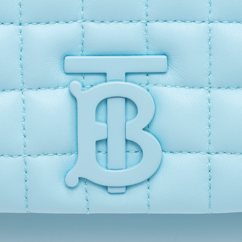 Burberry Quilted Lambskin TB Lola Chain Small Crossbody (SHF-3UeWo9)