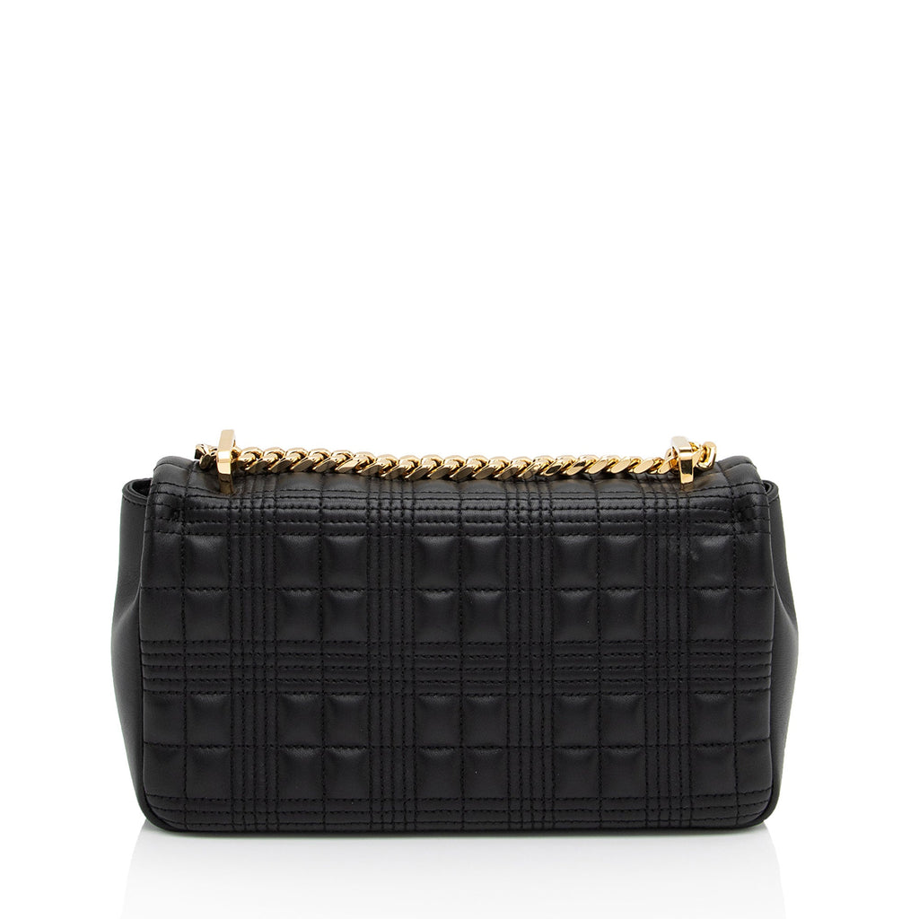 Burberry Quilted Lambskin TB Lola Chain Small Crossbody