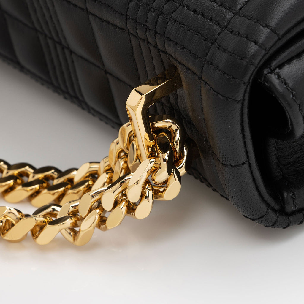 Burberry Quilted Lambskin TB Lola Chain Small Crossbody