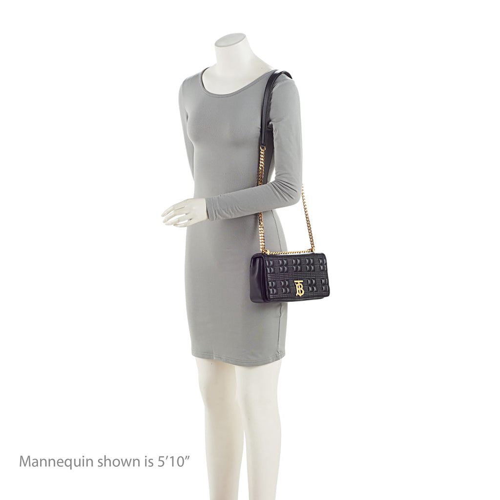 Burberry Quilted Lambskin TB Lola Chain Small Crossbody
