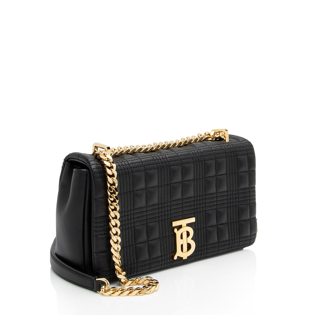 Burberry Quilted Lambskin TB Lola Chain Small Crossbody