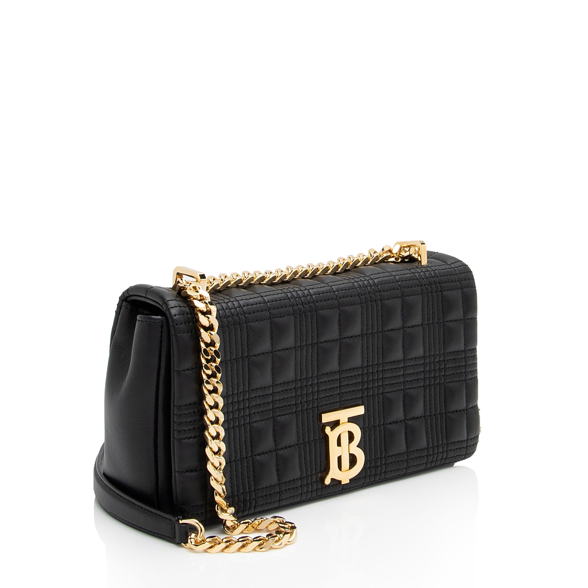 Burberry Quilted Lambskin TB Lola Chain Small Crossbody