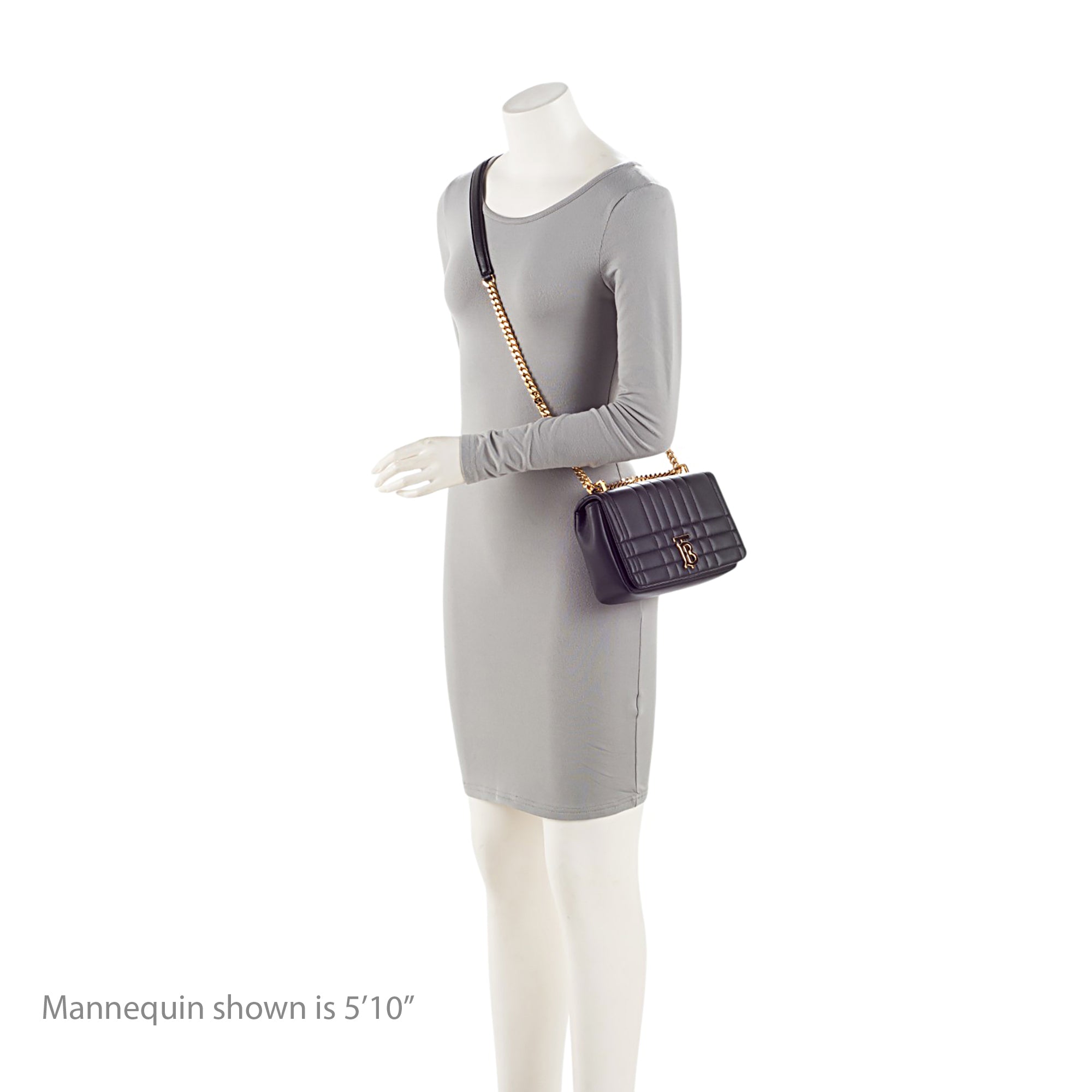 Burberry Quilted Lambskin TB Lola Chain Small Crossbody