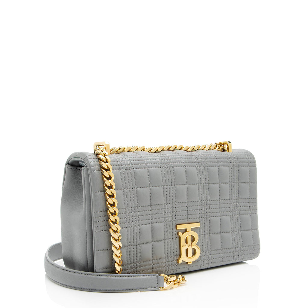 Burberry Quilted Lambskin TB Lola Chain Small Crossbody