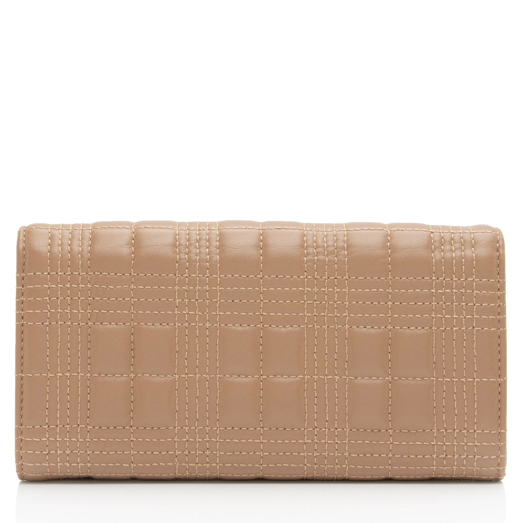 Burberry Quilted Lambskin TB Lola Continental Wallet (SHF-OkZsZO)