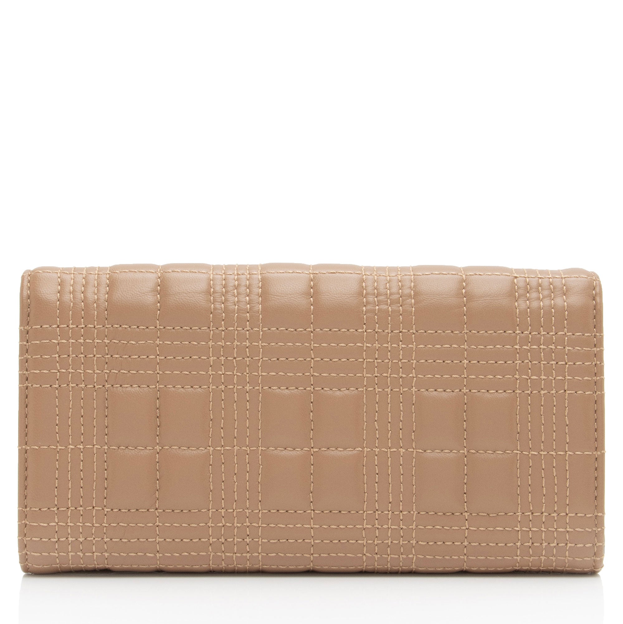 Burberry Quilted Lambskin TB Lola Continental Wallet (SHF-OkZsZO)