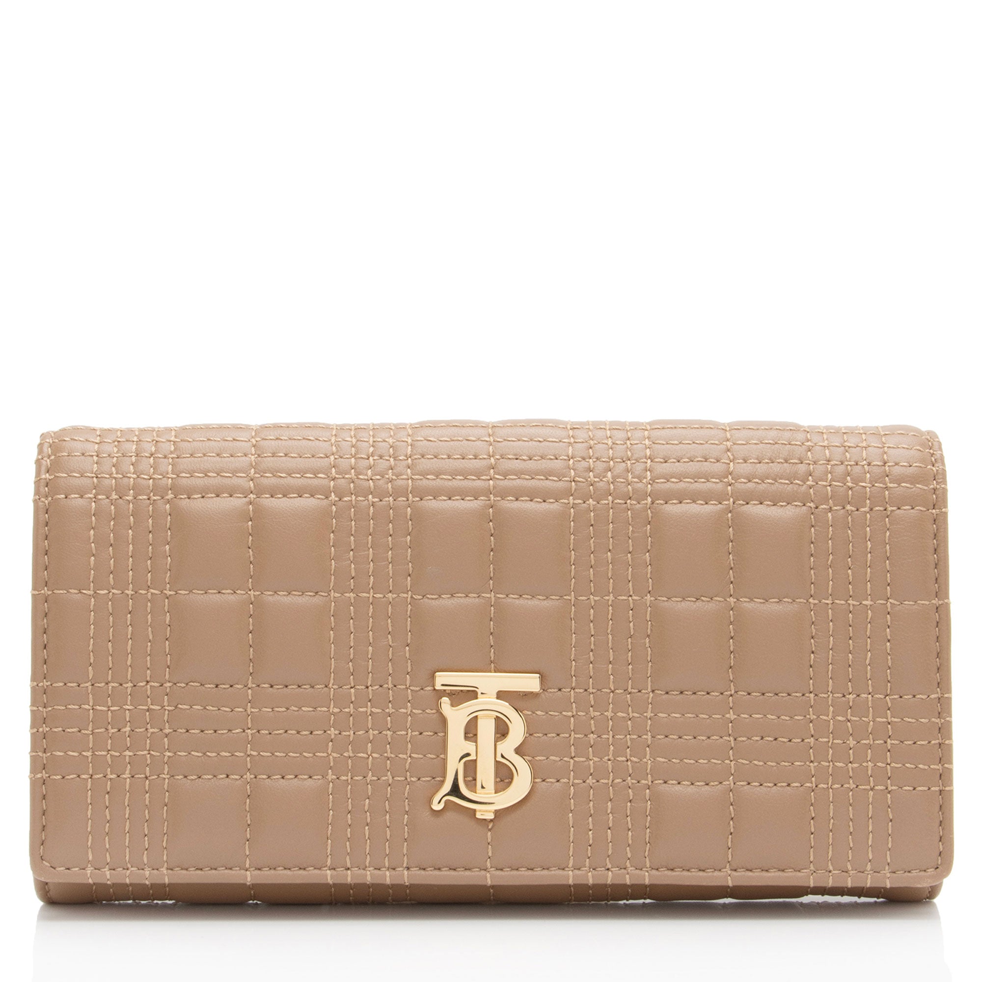 Burberry Quilted Lambskin TB Lola Continental Wallet (SHF-OkZsZO)