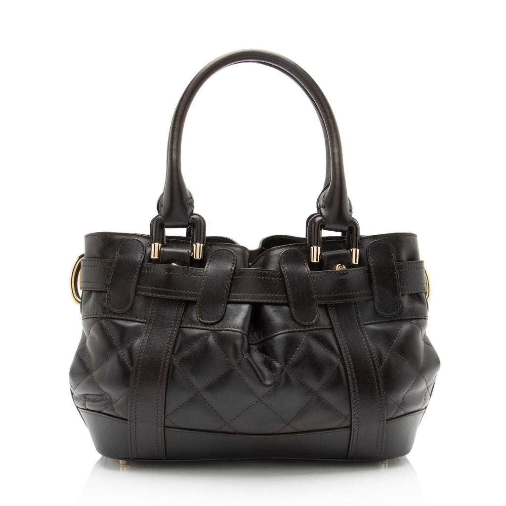 Burberry Quilted Leather Beaton Baby Satchel