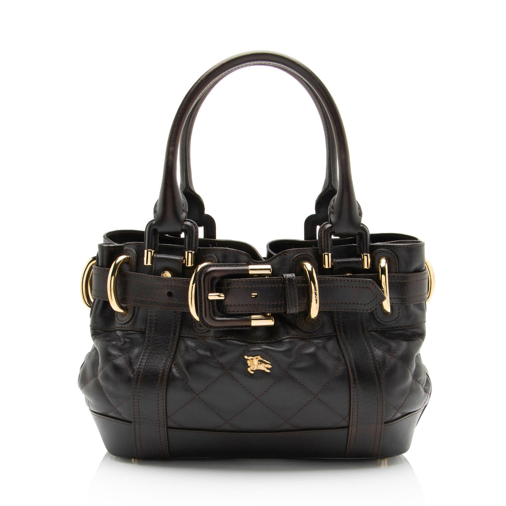 Burberry Quilted Leather Beaton Baby Satchel
