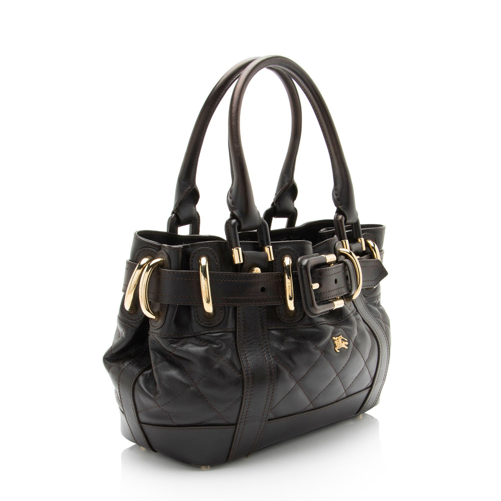 Burberry Quilted Leather Beaton Baby Satchel