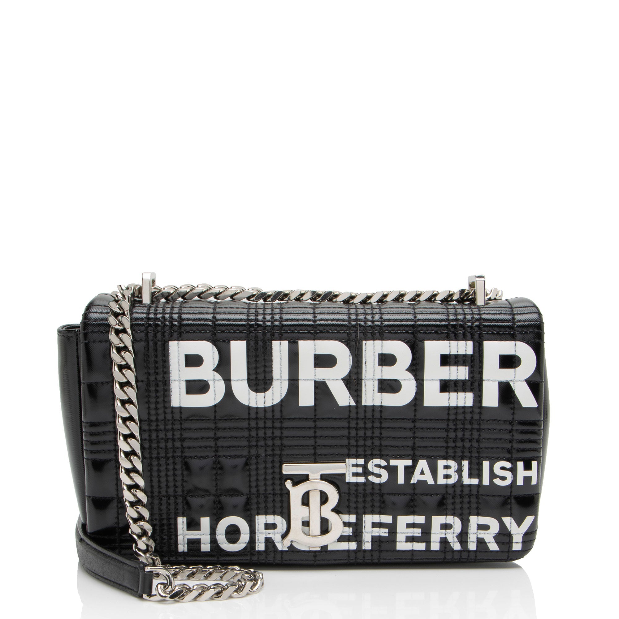 Burberry Quilted Leather Horseferry TB Shoulder Bag