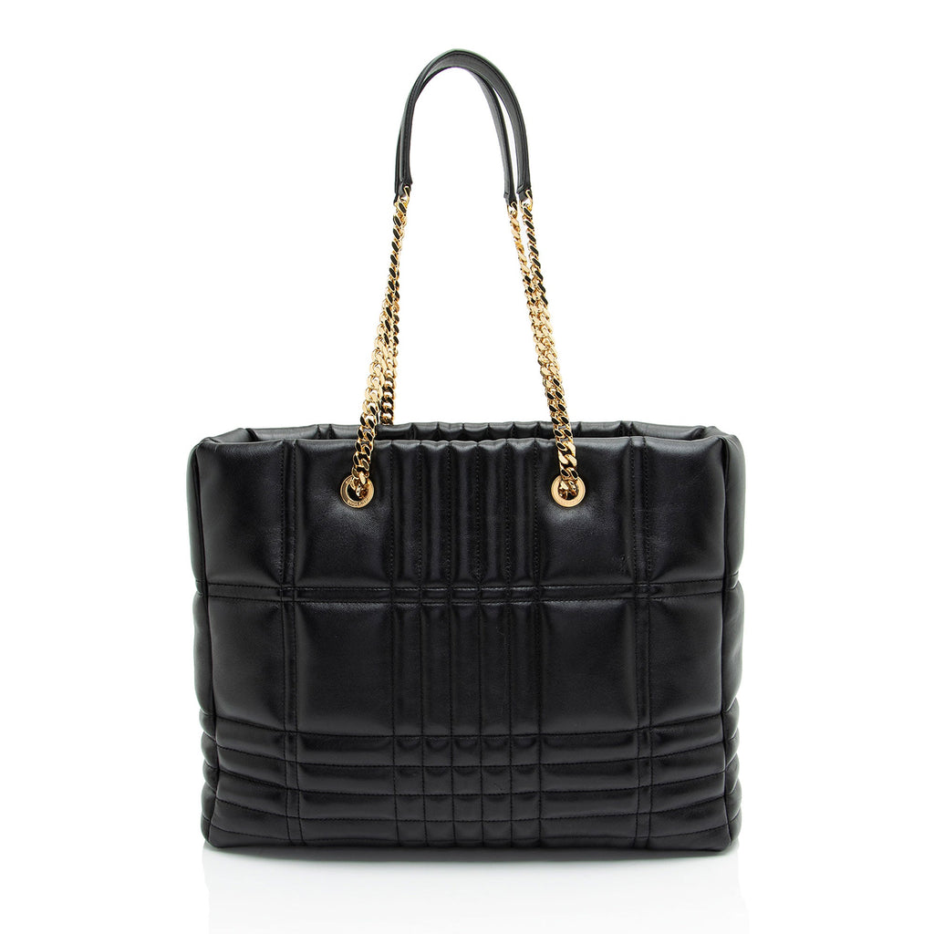 Burberry Quilted Leather Lola Shopping Tote