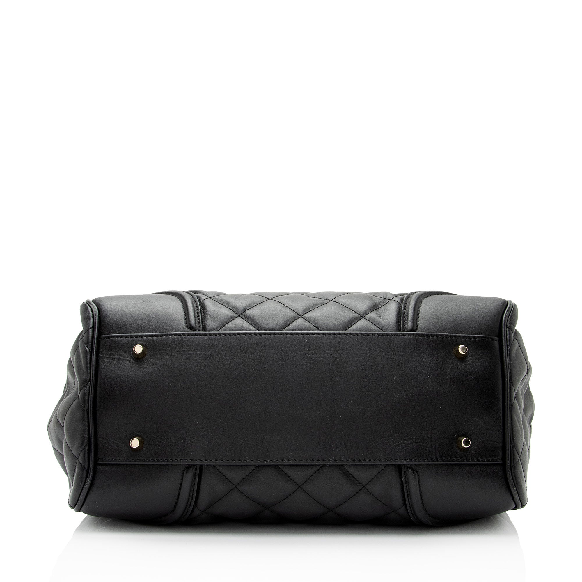 Burberry Quilted Leather Manor Satchel (SHF-XS6CjR)
