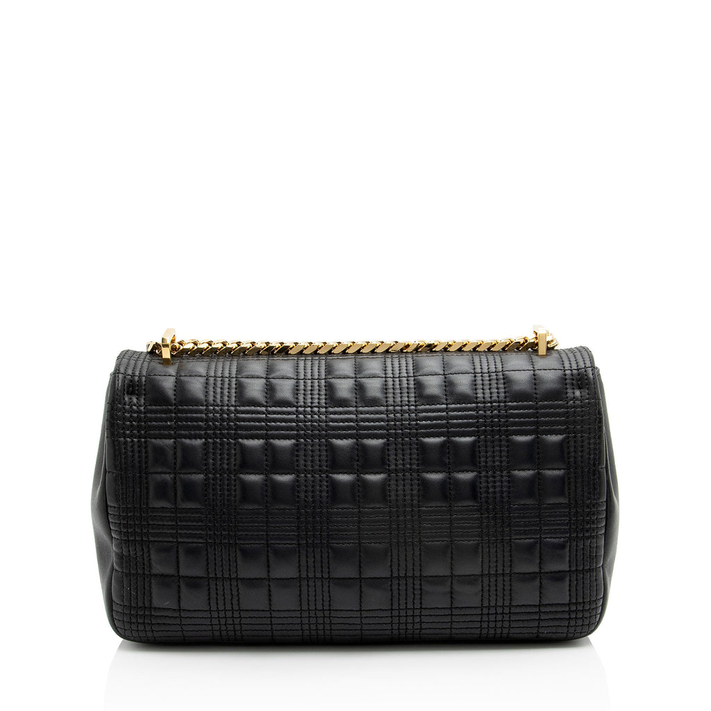 Burberry Quilted Leather TB Lola Chain Medium Shoulder Bag (SHF-JM6QGj)