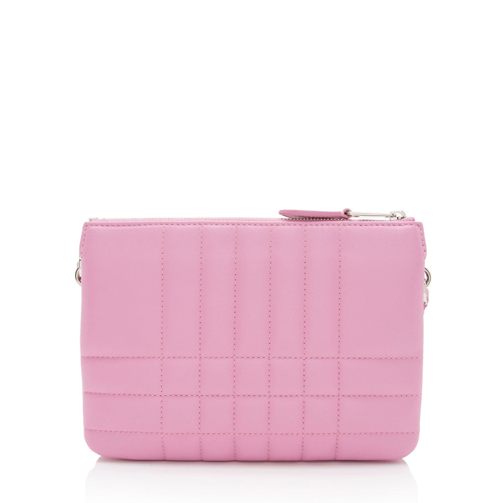 Burberry Quilted Leather TB Lola Twin Pouch