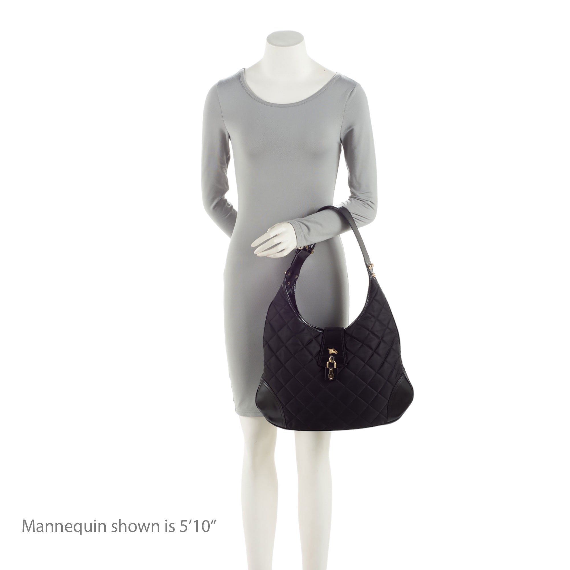Burberry Quilted Nylon Brooke Hobo (SHF-BNs7Ro)