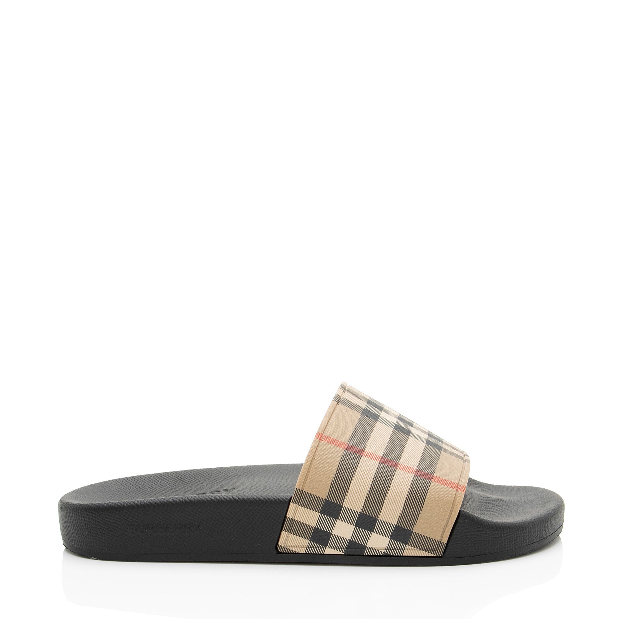 Burberry Rubber Vintage Check Slides - Size 7 / 37