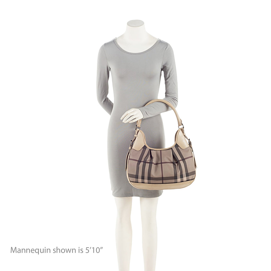 Burberry Smoke Check Brooklyn Hobo (SHF-O9bJhD)