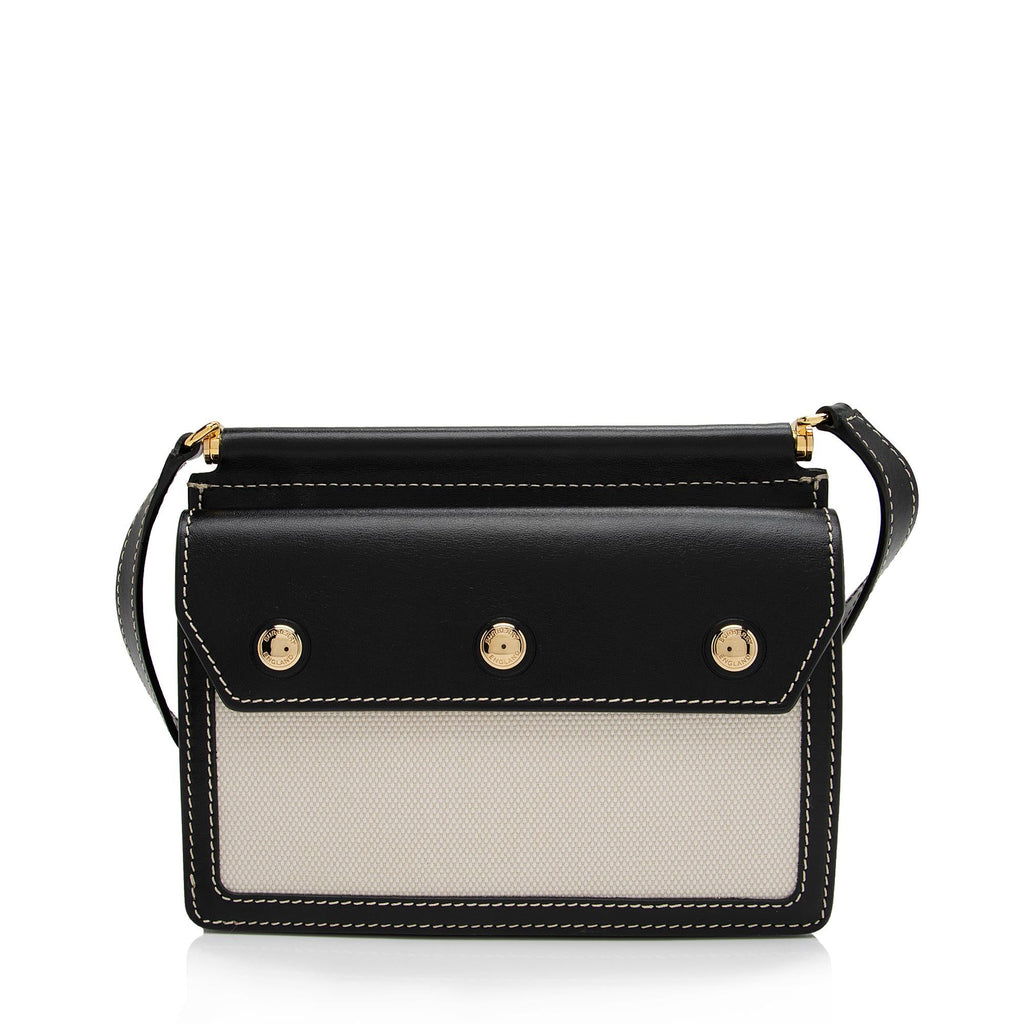 Burberry Smooth Calfskin Horseferry Print Title Mini Shoulder Bag (SHF-lc3b03)