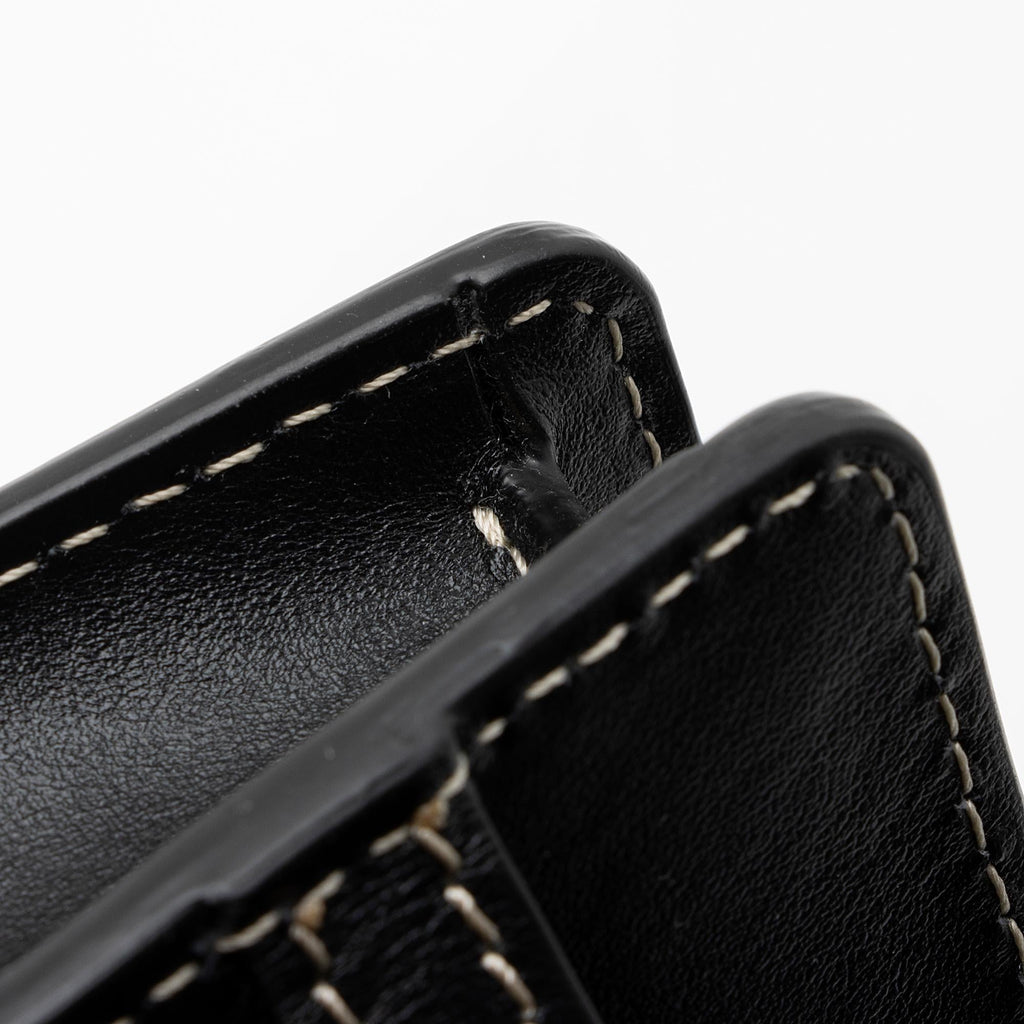Burberry Smooth Calfskin Horseferry Print Title Mini Shoulder Bag (SHF-lc3b03)
