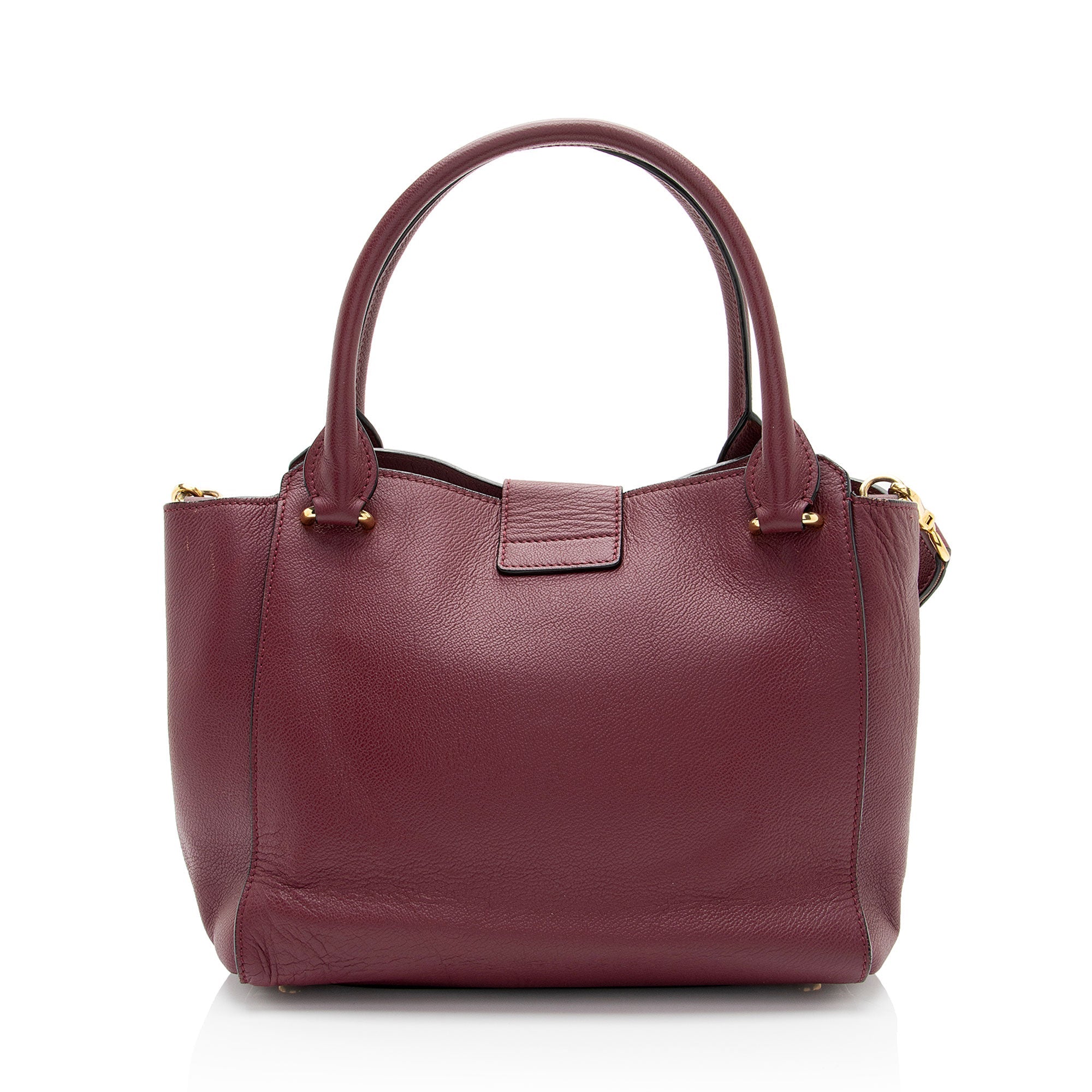 Burberry Soft Grain Calfskin Buckle Medium Tote