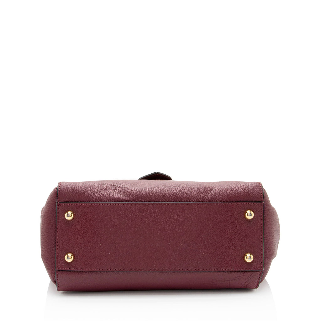 Burberry Soft Grain Calfskin Buckle Medium Tote