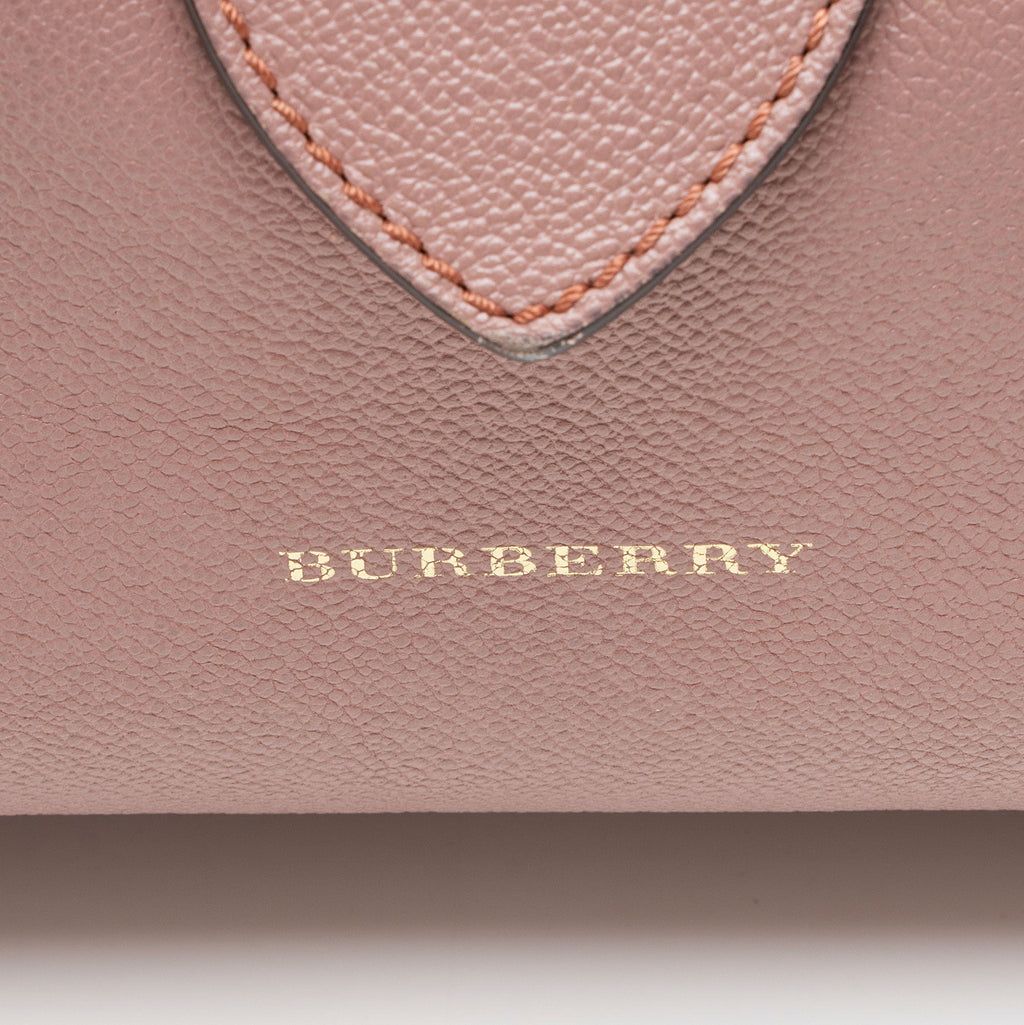 Burberry Soft Grain Calfskin Buckle Medium Tote