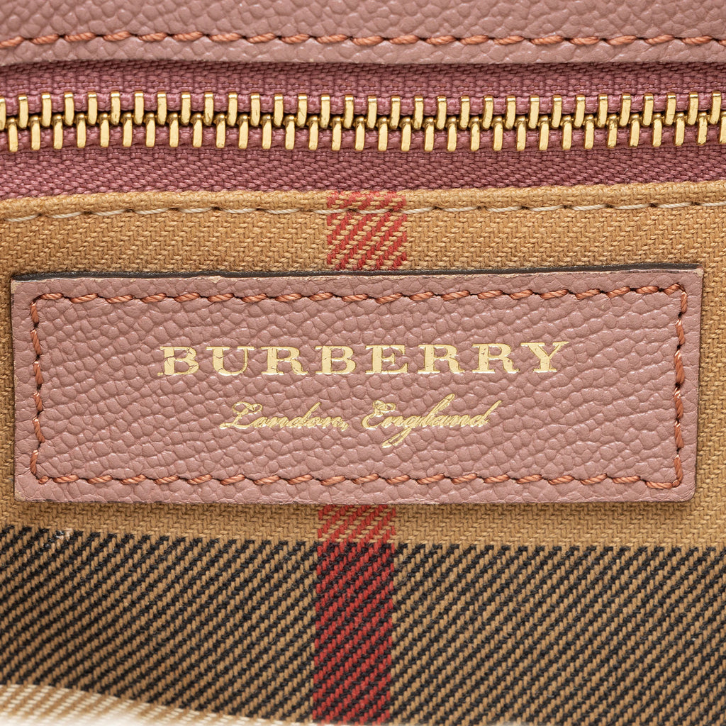 Burberry Soft Grain Calfskin Buckle Medium Tote