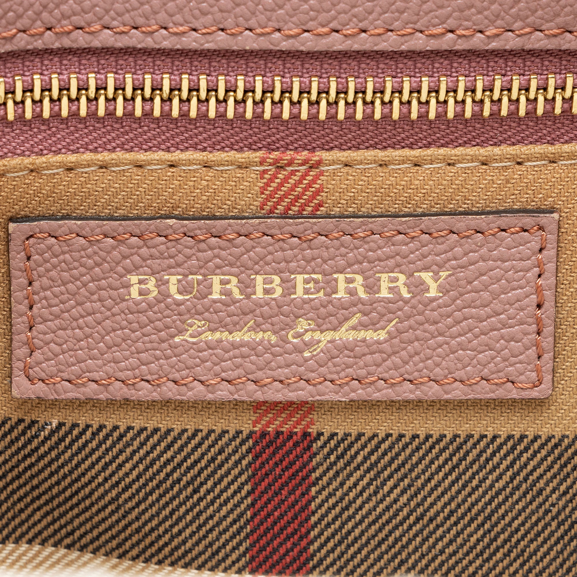 Burberry Soft Grain Calfskin Buckle Medium Tote